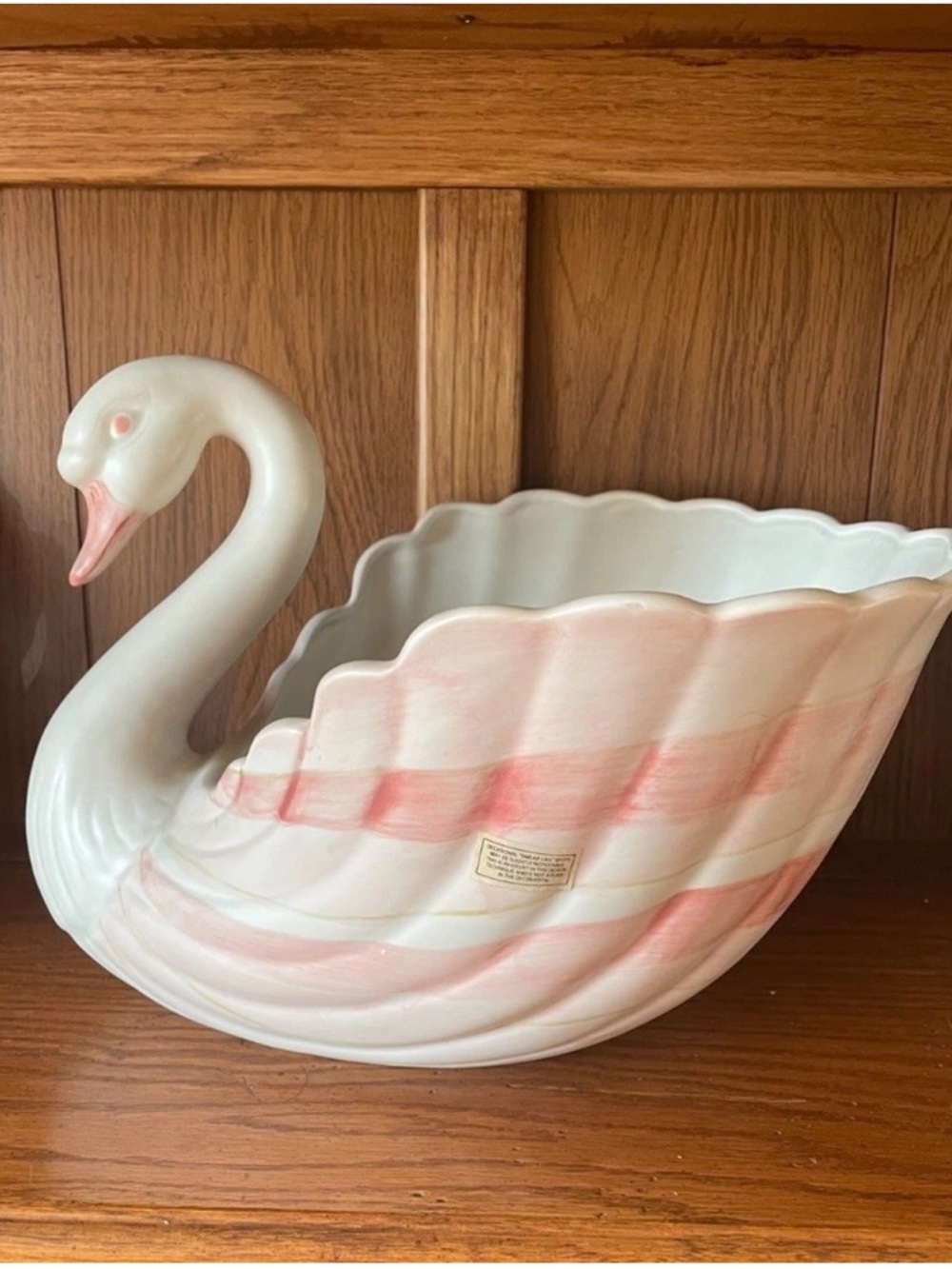 Swan Planter Centerpiece Bowl Fitz Floyd Coquille Discontinued